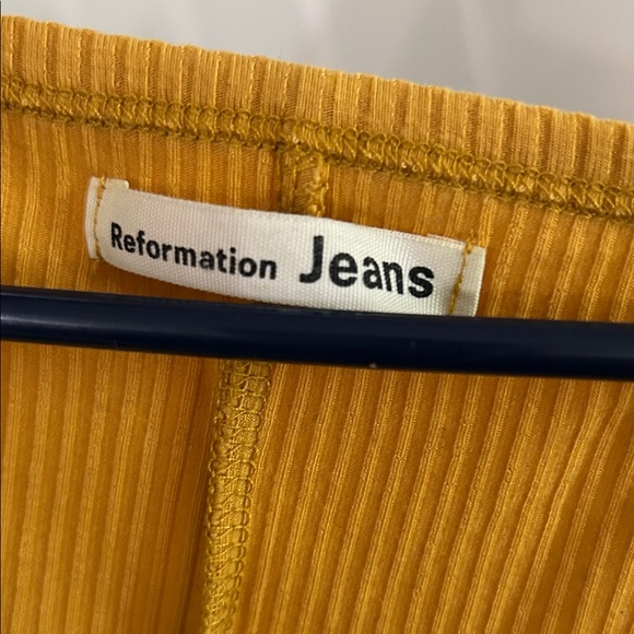 Reformation Golden Ribbed Short Sleeve Top - Picture 3 of 3